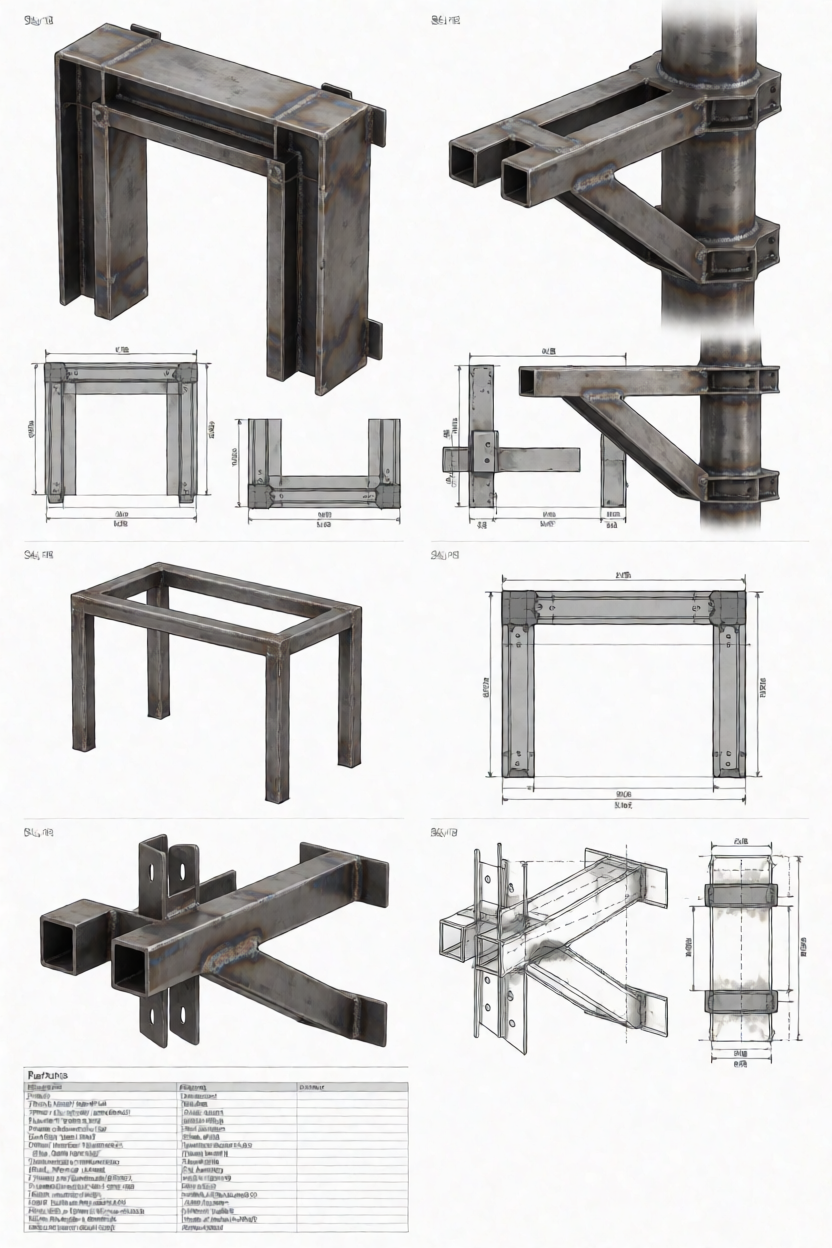 Planche illustrative — dessin industriel