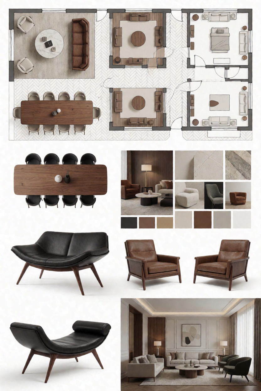 Planche illustrative — ambiances & agencement