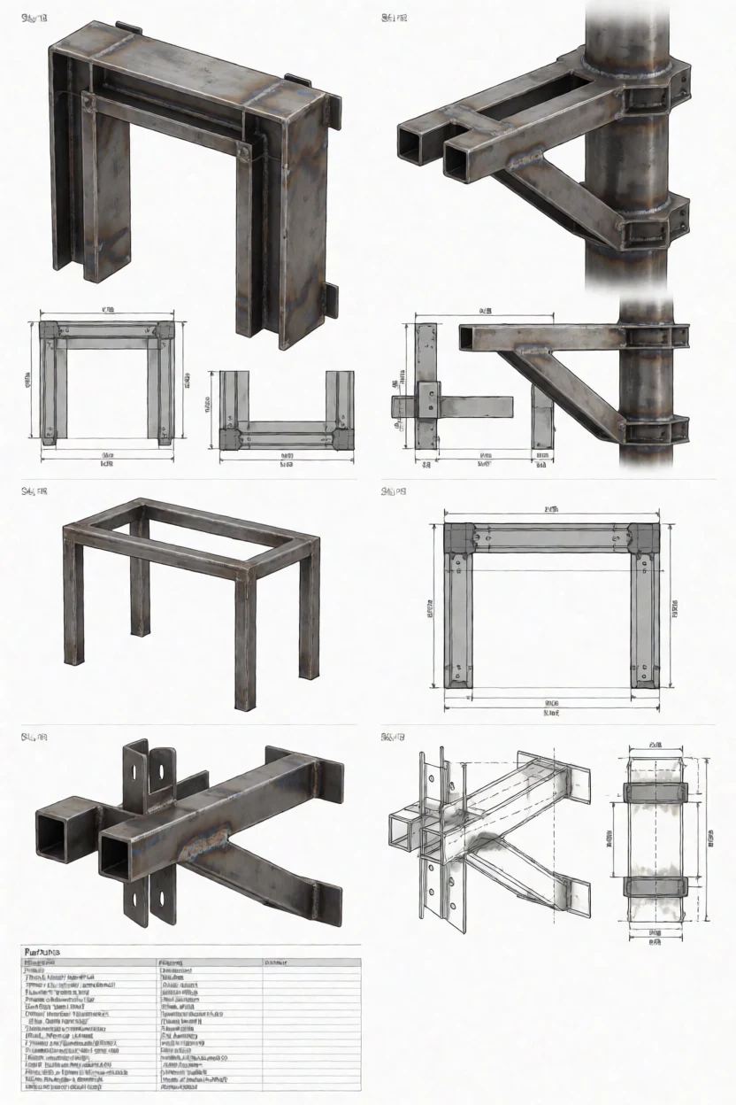 Planche illustrative — dessin industriel