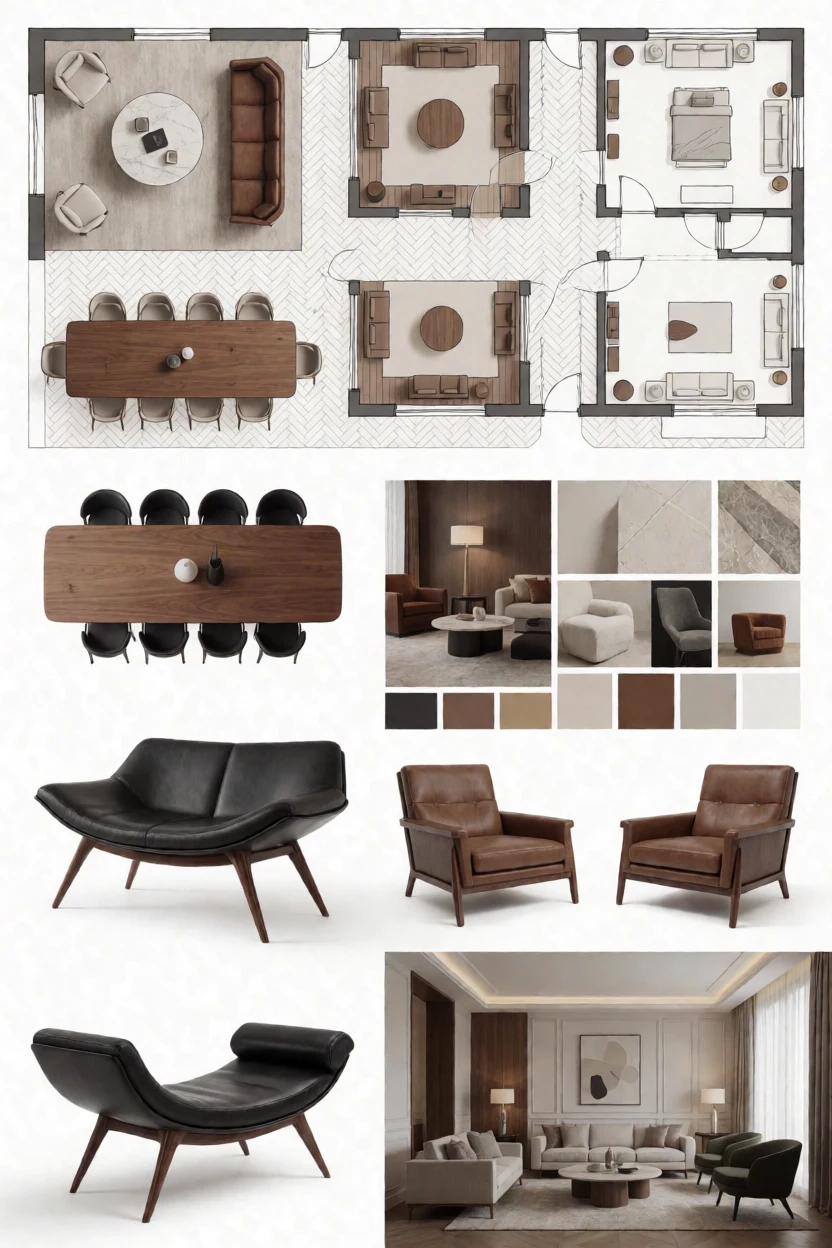 Planche illustrative — ambiances & agencement
